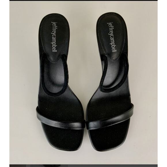 NWOT JEFFREY CAMPBELL Hera-Hi Black Heel Sandals - Size 8 - Picture 8 of 10